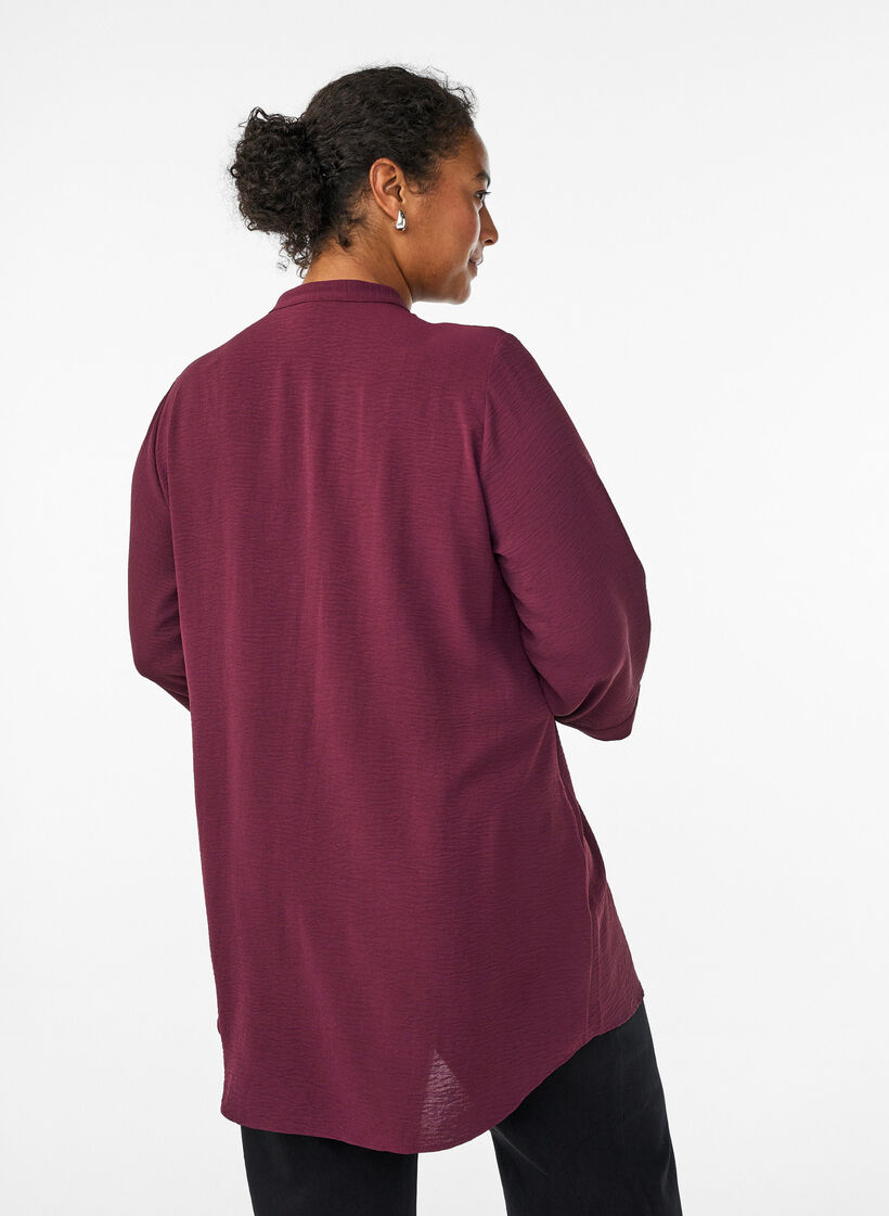 Tunic with 3/4 sleeves, Red, Model image number 2