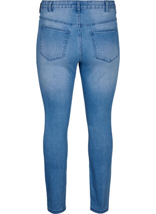 Amy jeans with super slim fit and ripped details, Blue denim, Packshot image number 1