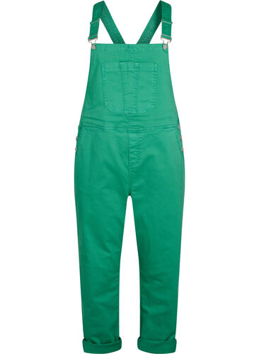 Coloured denim overalls, Holly Green, Packshot image number 0