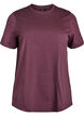 Basic cotton t-shirt with a round neck, Dark Bordeaux, Packshot image number 0