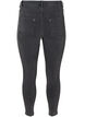 Cropped Amy jeans with a zip, Grey, Packshot image number 1