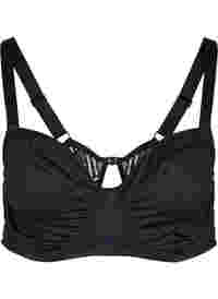 Underwired bra with back detail
