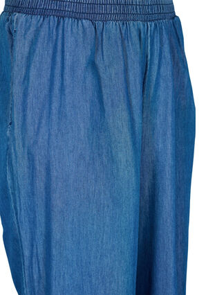 Loose denim trousers in lyocell (TENCEL™), Dark Blue, Packshot image number 2