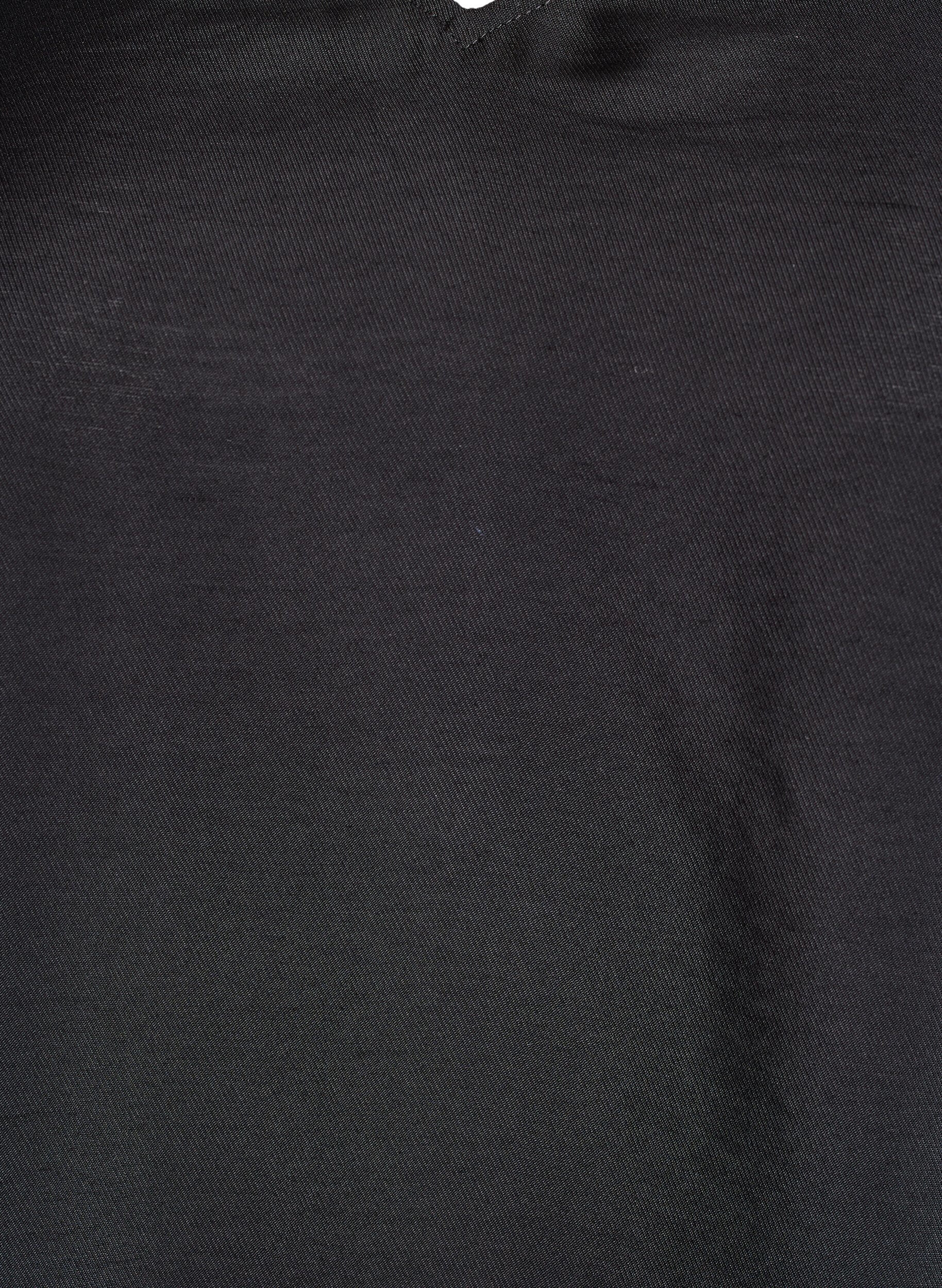 Zizzifashion Blouse with V-neck and 3/4-sleeves, Black, Packshot image number 2
