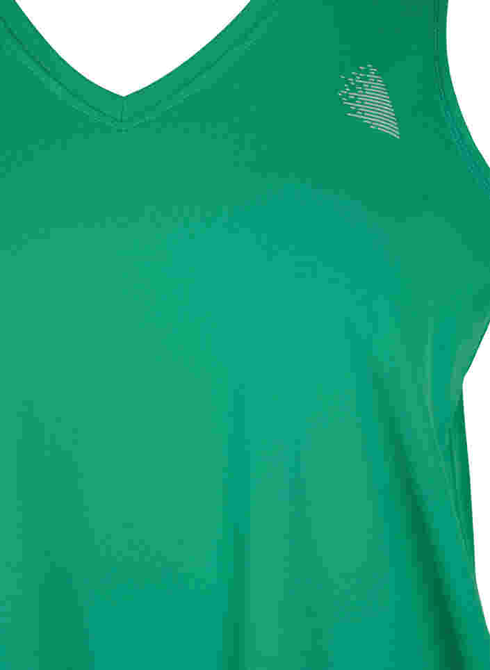 Sports top with V-neck, Jolly Green, Packshot image number 2