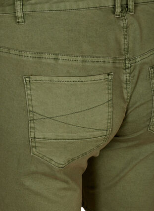 Close-fitting denim shorts, Green, Packshot image number 3
