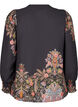 Blouse with paisley print, Black Paisley, Packshot image number 1