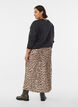 Satin midi skirt, Brown, Model image number 1