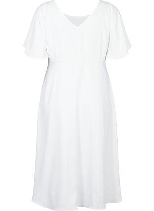 Party dress with empire cut, Bright White, Packshot image number 1