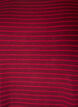 Striped T-shirt in viscose with a round neck, Red, Packshot image number 2
