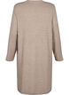 Knitted dress with a round neck and slit, Desert Taupe Mel., Packshot image number 1