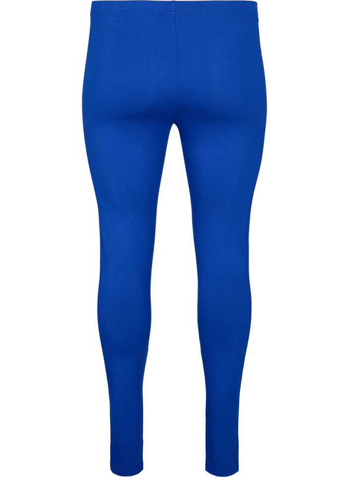 Basic leggings in viscose, Blue, Packshot image number 1