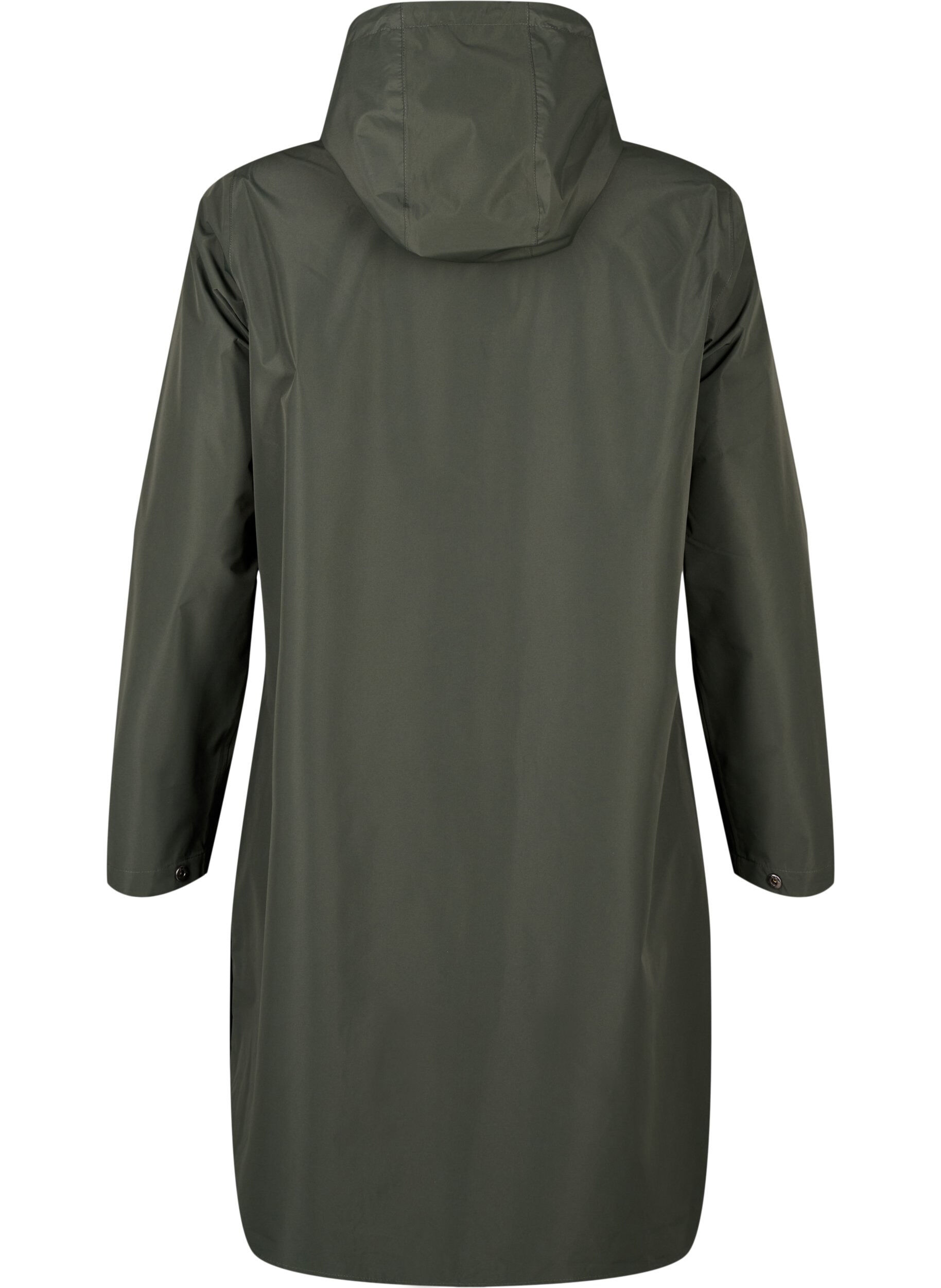 ZizzifashionRain jacket with pockets and hood, Green, Packshot image number 1