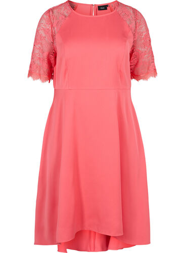 Midi dress with short lace sleeves, Dubarry, Packshot image number 0