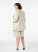 High-waisted Bermuda shorts in linen and viscose, Beige, Model image number 2