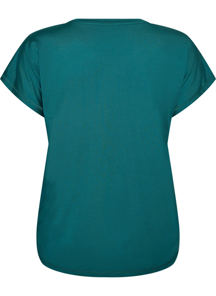 Solid-coloured training T-shirt, Green, Packshot image number 1