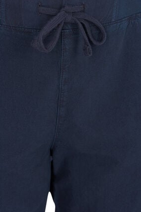 Cotton Capri trousers , Night Sky, Packshot image number 2