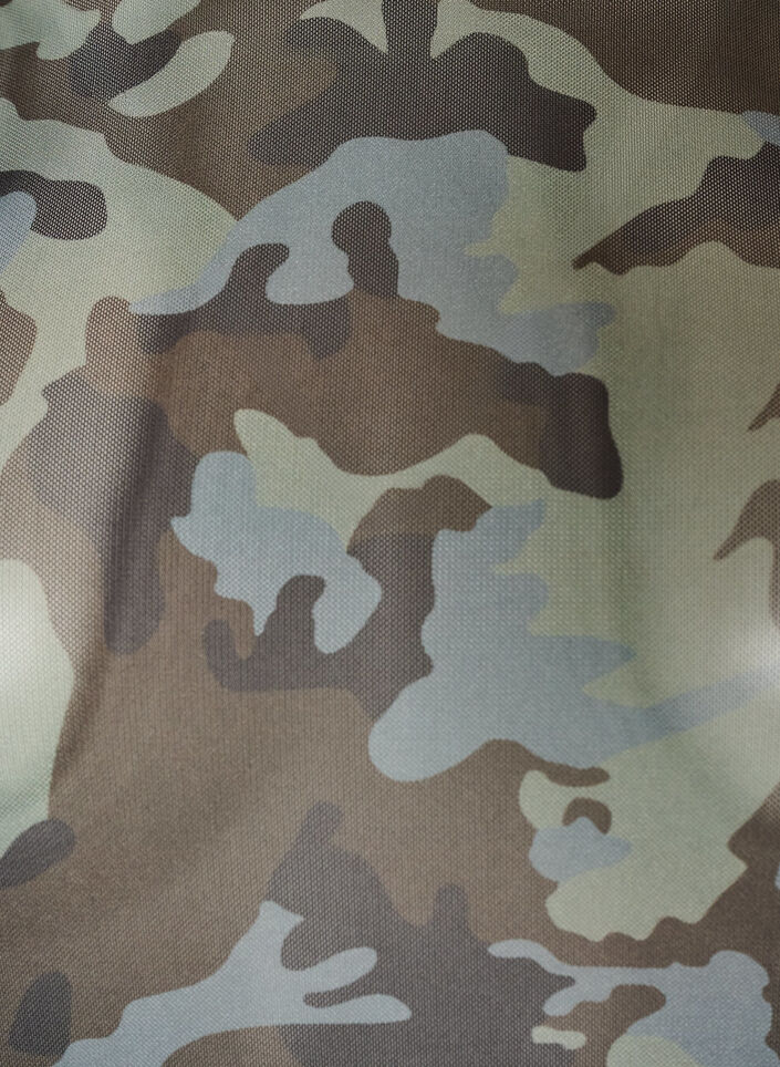 Mesh blouse with print, Green, Packshot image number 2