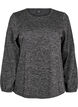 FLASH - Jersey blouse with long sleeves, Grey, Packshot image number 0