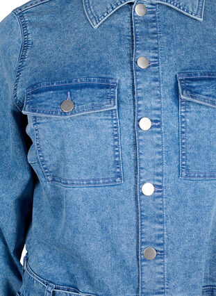 Long-sleeved denim Jumpsuit, Light Blue Denim, Packshot image number 2