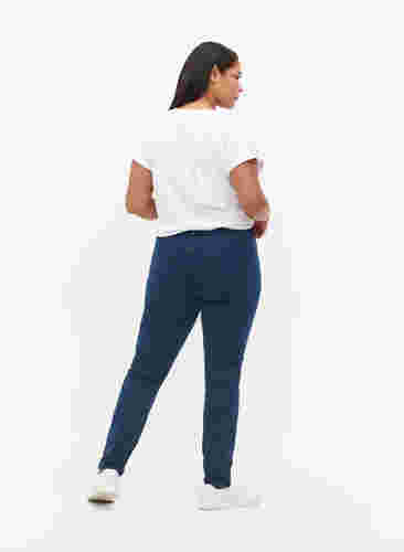 Extra slim Sanna jeans with regular waist, Dark blue, Model image number 1