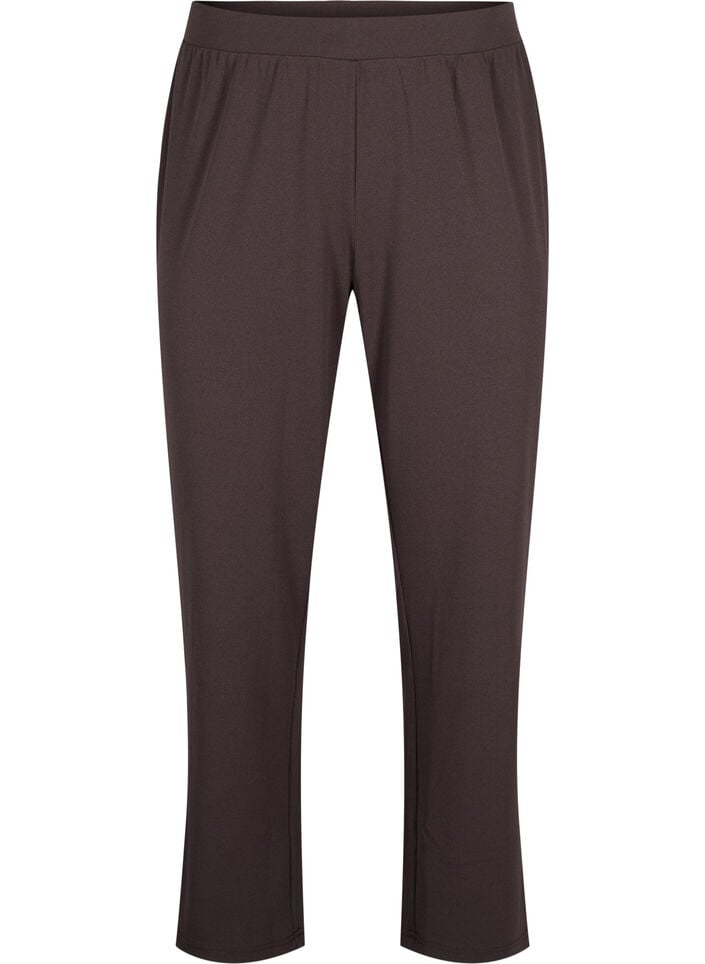 Straight fit trousers, Brown, Packshot image number 0