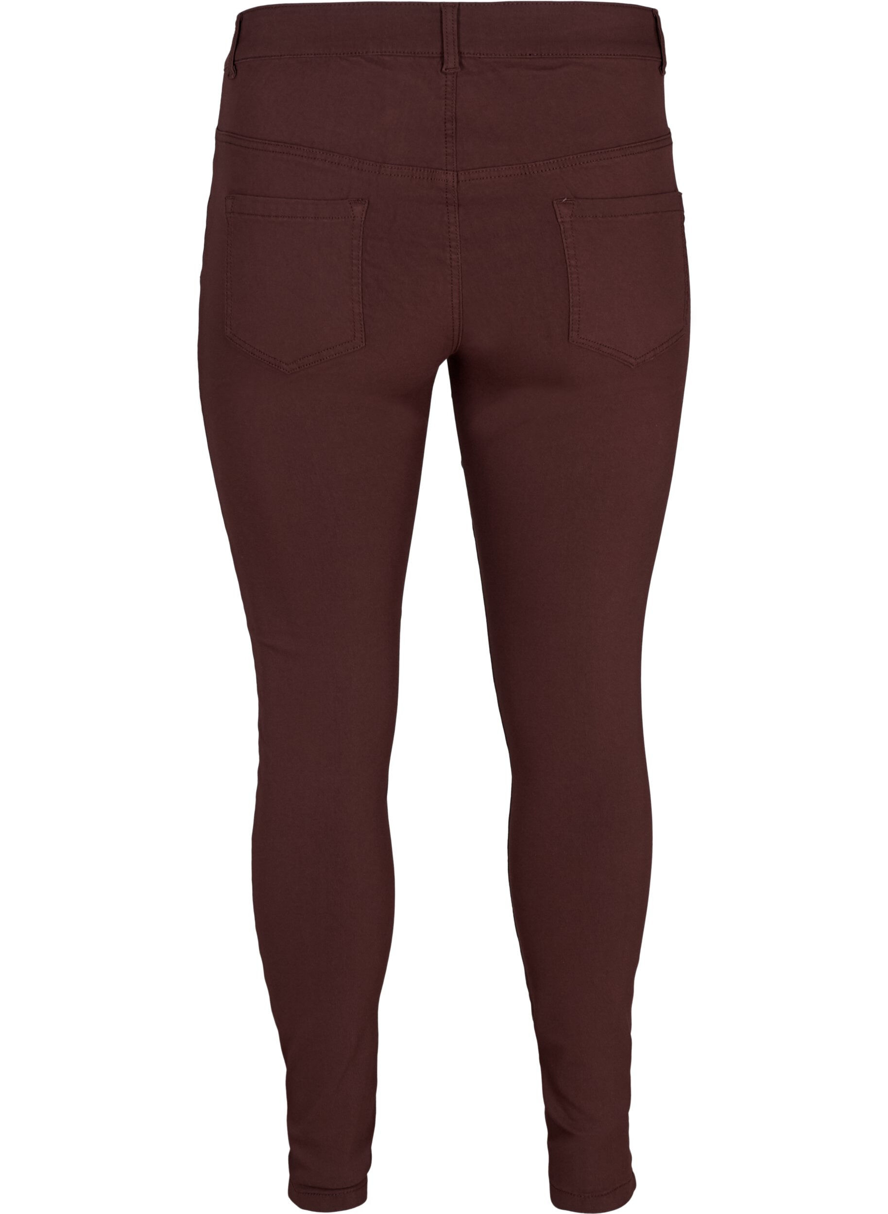 ZizzifashionSlim fit trousers with pockets, Dark Bordeaux, Packshot image number 1
