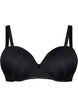 Moulded bra with mesh, Black, Packshot image number 0