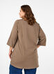 A-shape tunic with 3/4 sleeves, Shitake, Model image number 1