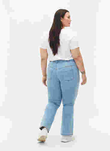 High-waisted Ellen bootcut jeans, Ex Lgt Blue, Model image number 1