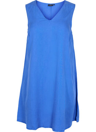 Spencer dress with v-neckline, Dazzling Blue, Packshot image number 0
