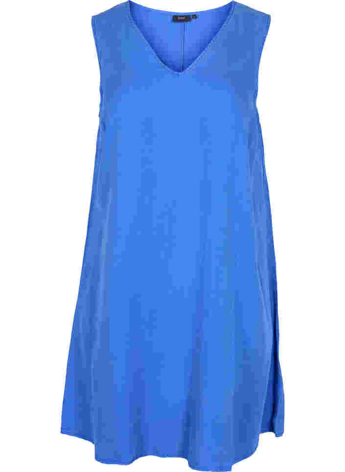 Spencer dress with v-neckline, Dazzling Blue, Packshot image number 0