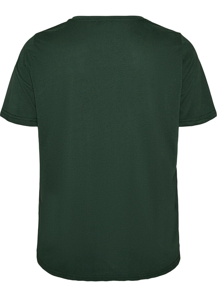 T-shirt with motif, Green, Packshot image number 1