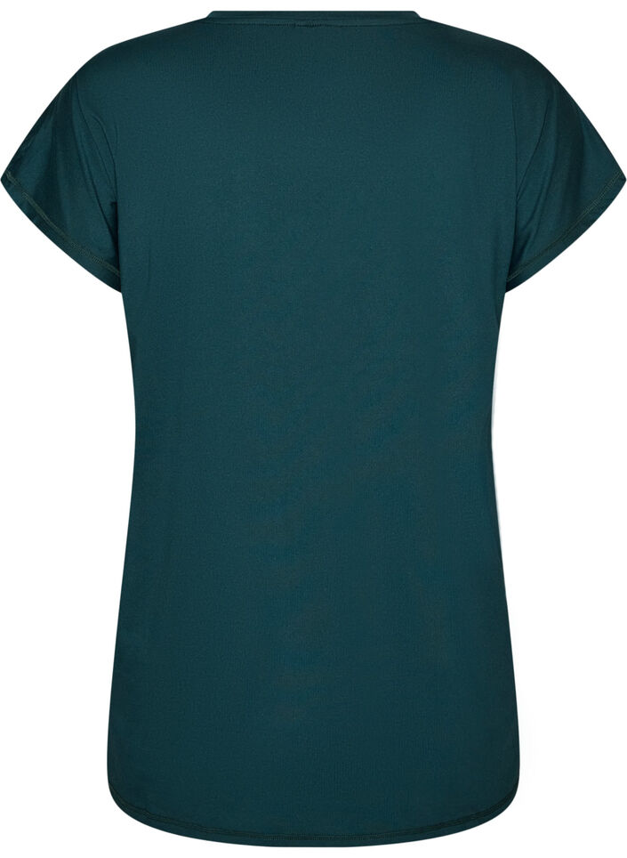 Long training t-shirt, Green, Packshot image number 1