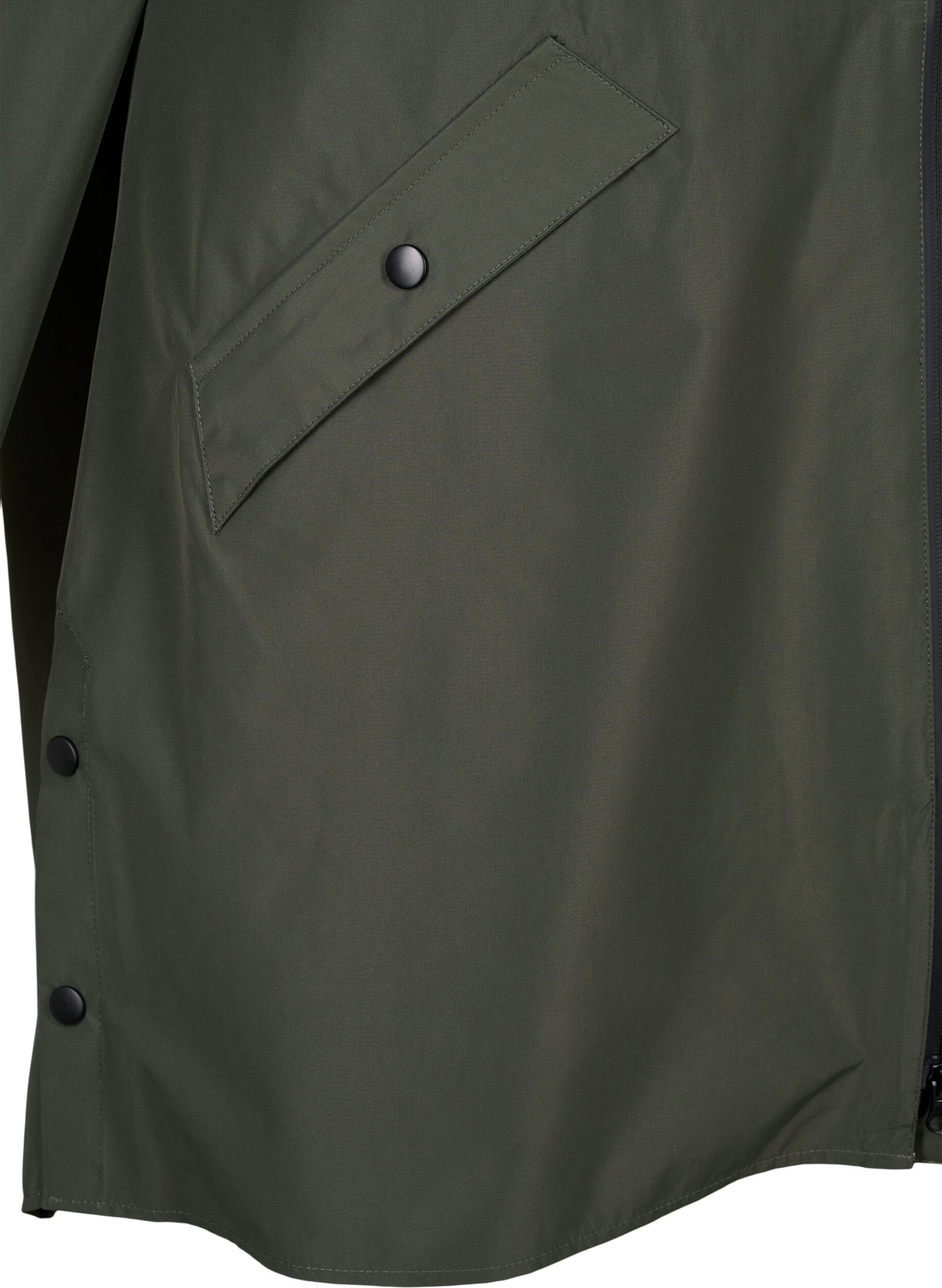 ZizzifashionRain jacket with pockets and hood, Green, Packshot image number 3