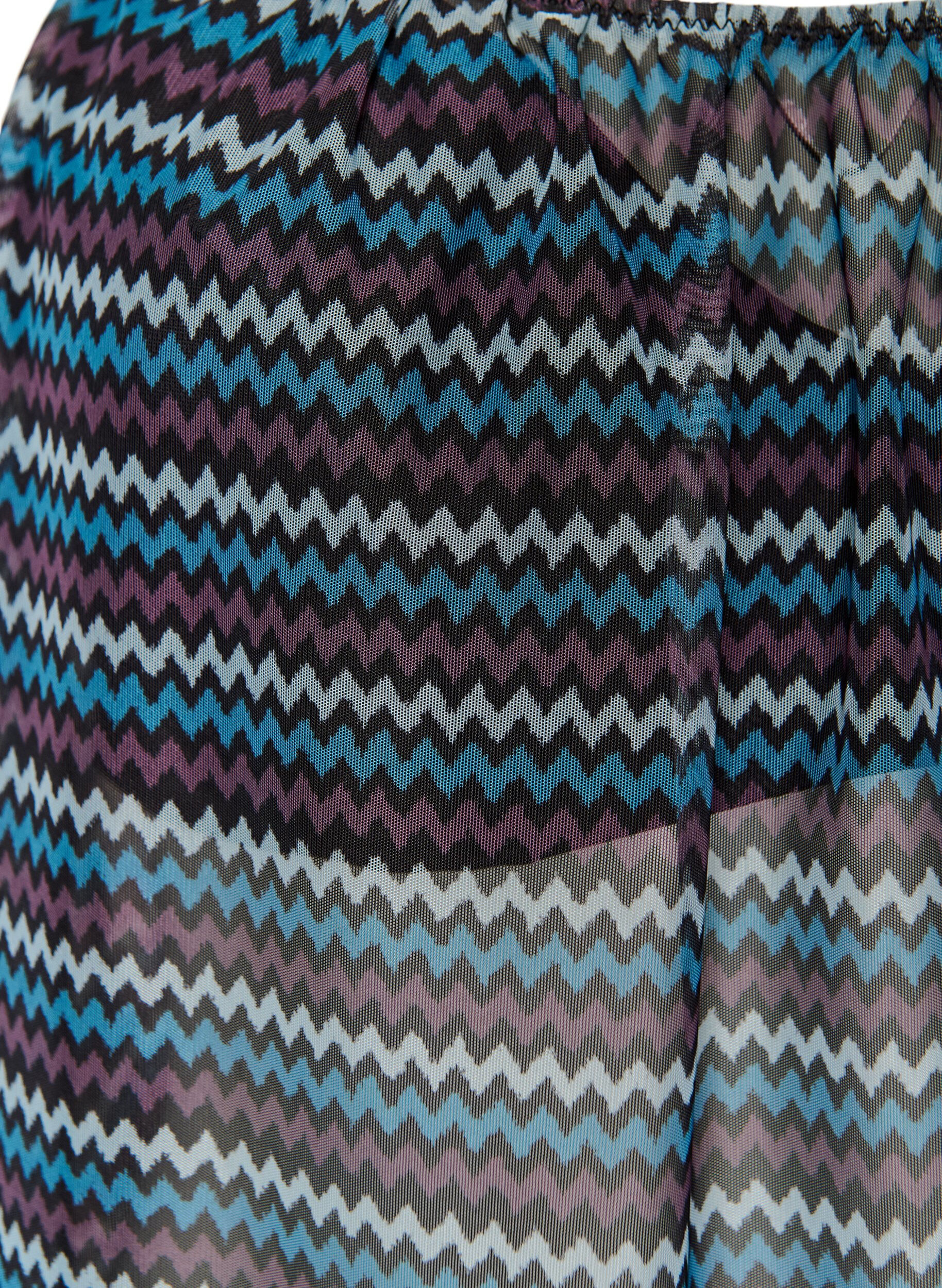 ZizzifashionPatterned tankini top with underwire and criss-cross straps, Blue, Packshot image number 2