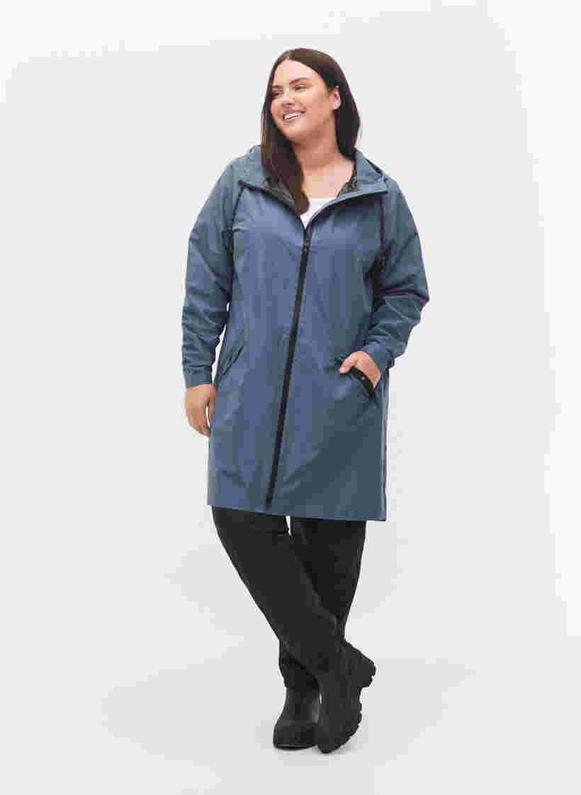 Raincoat with pockets and hood, Bering Sea, Model image number 1