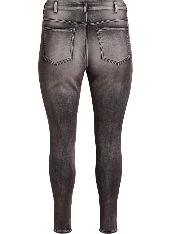 Super slim Amy jeans with high waist, Dark Grey, Packshot image number 1