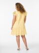 Broderie anglaise dress with ruffle sleeves, Yellow, Model image number 2
