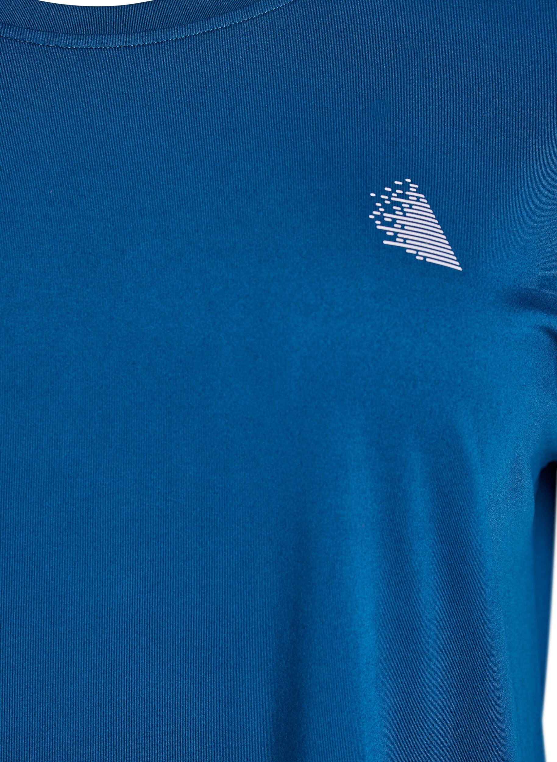 ZizzifashionSolid-coloured training T-shirt, Blue, Packshot image number 2