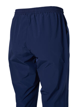 Training pants with elastic waistband and drawstring, M. Blue w. Black, Packshot image number 3
