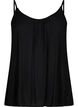 Strap top in viscose, Black, Packshot image number 0