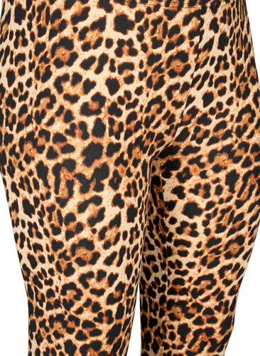 Viscose leggings with leopard print, Leo, Packshot image number 2