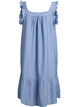 Midi dress in cotton with ruffle details, Light Blue, Packshot image number 1