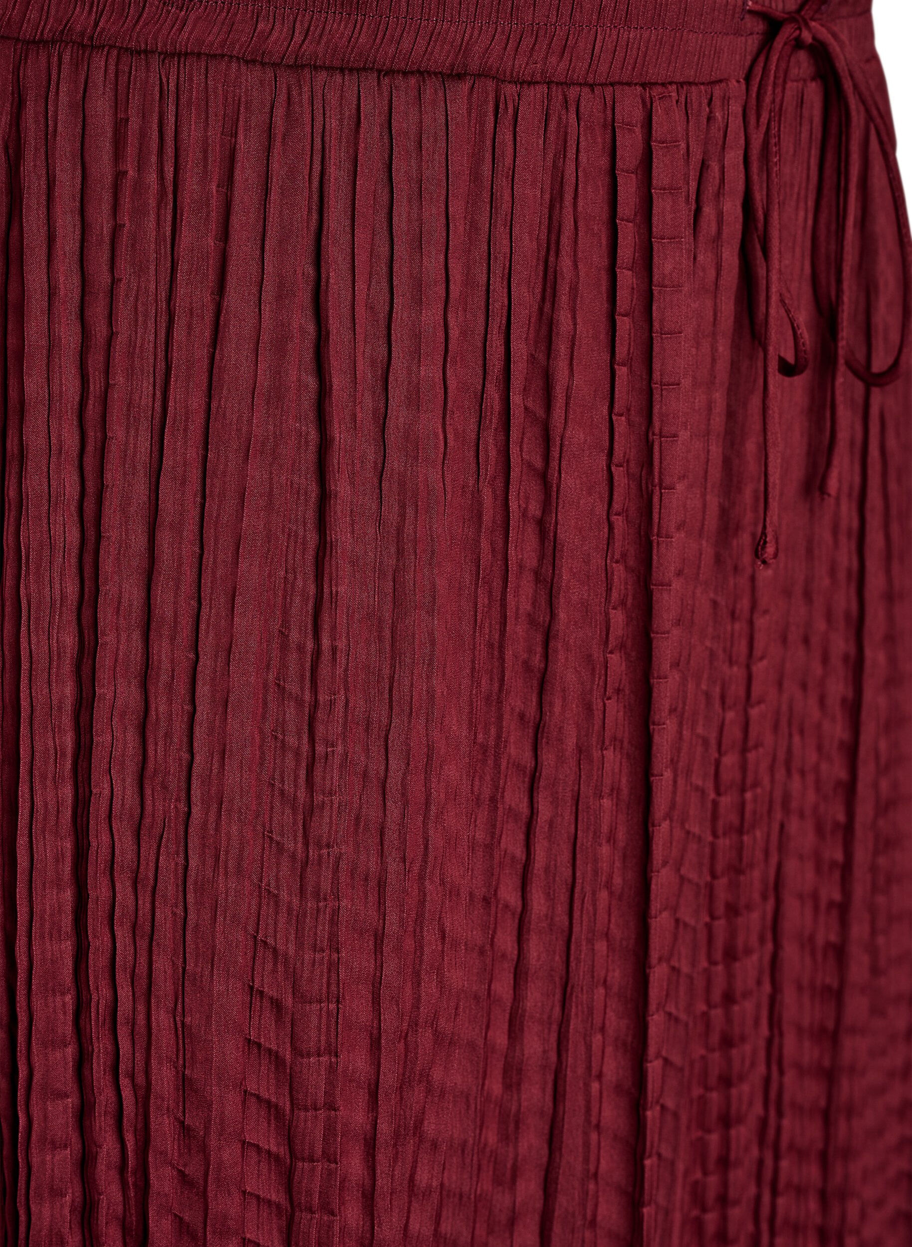 ZizzifashionBalloon trousers with texture and an elasticated waist, Red, Packshot image number 2