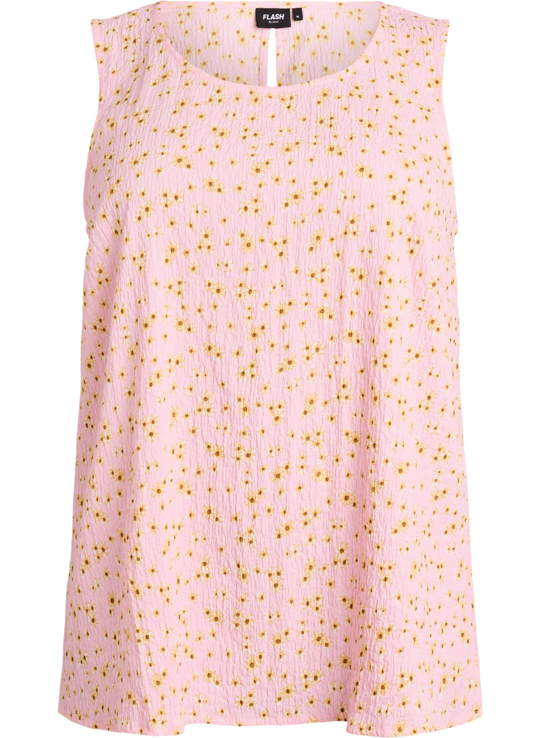 ZizzifashionSleeveless top with texture, Rose, Packshot image number 0