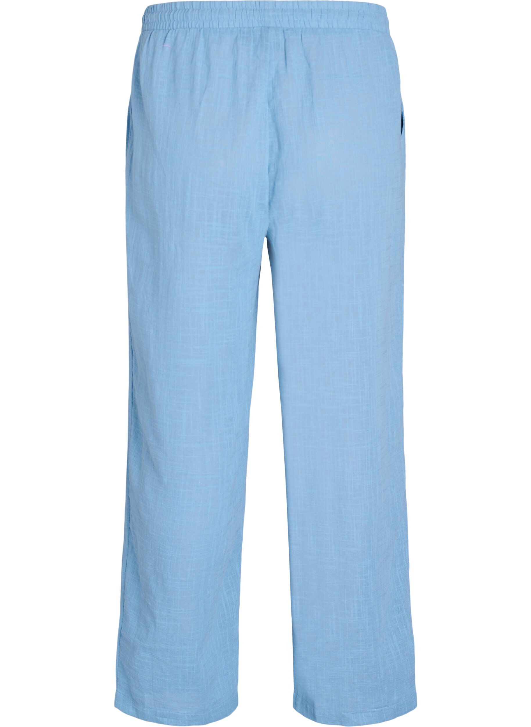 Zizzifashion FLASH - Straight fit trousers with high waist, Blue, Packshot image number 1