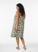 Knee-length strap dress in organic cotton, Green, Model image number 2