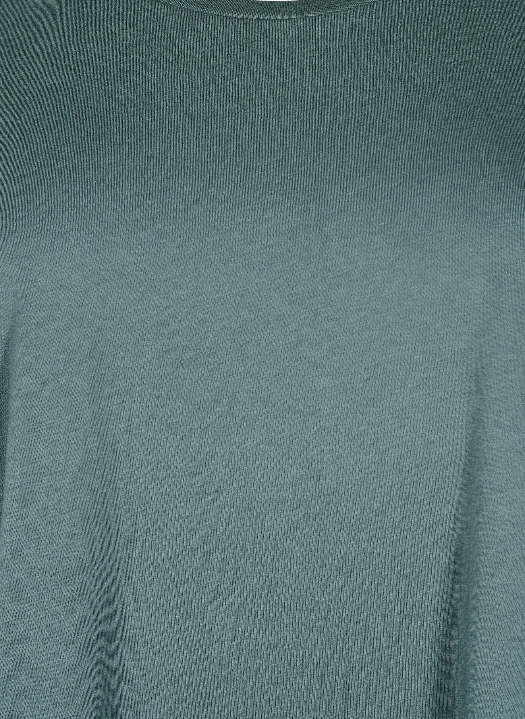 Zizzifashion Short sleeved cotton blend t-shirt, Green, Packshot image number 2