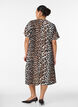 V-neck dress in viscose, Brown, Model image number 1